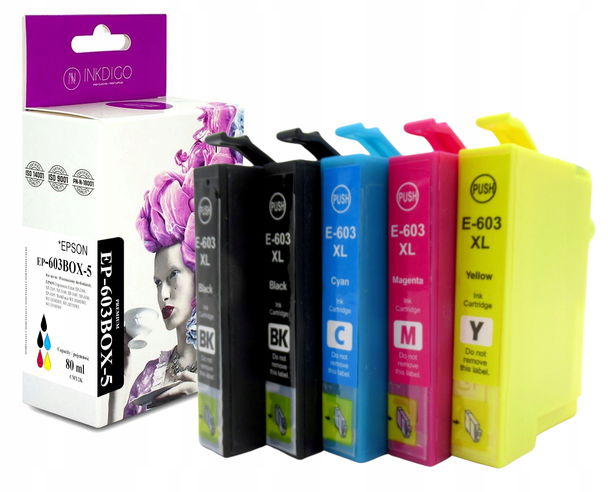 

5x Tusz 603 do Epson XP-2100 XP-3155 XP-4100
