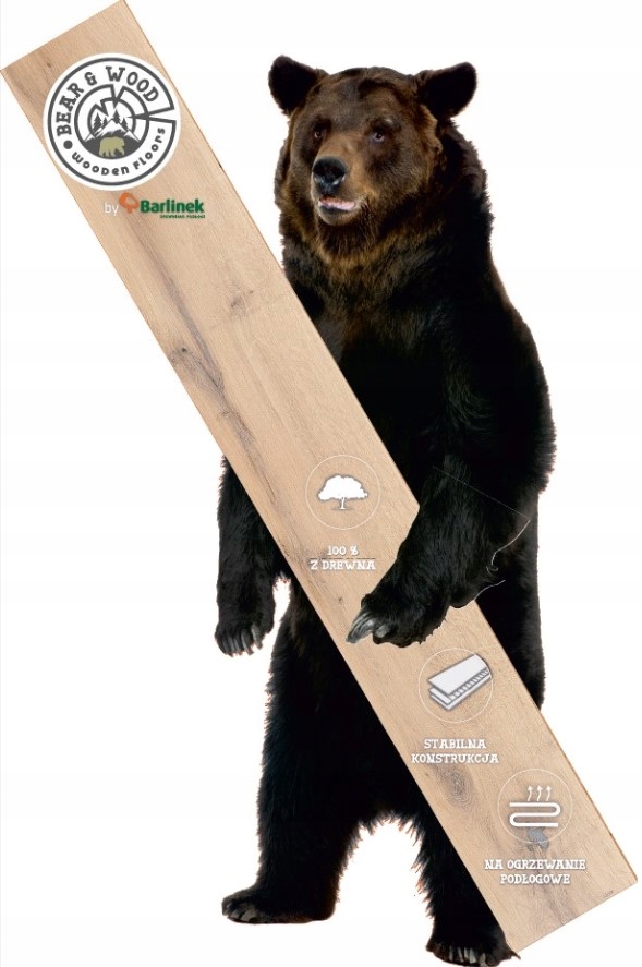 DESKA Barlinecka naturalna DĄB Mount Deborah 2.4m2 Rodzaj drewna dąb