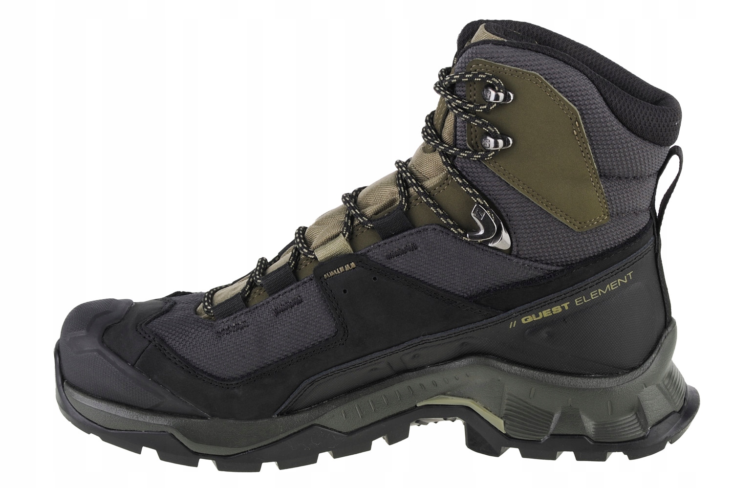 Salomon Quest Element Gtx ^42^ Pánské Trekové Boty Nubuk Zelená
