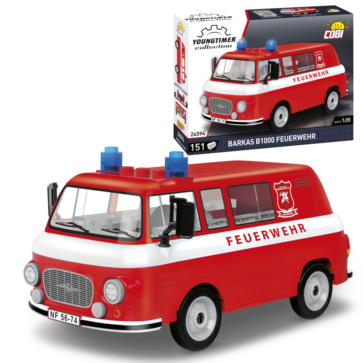 

Klocki Cobi 24594 Barkas B1000 Straż Pożarna Autko