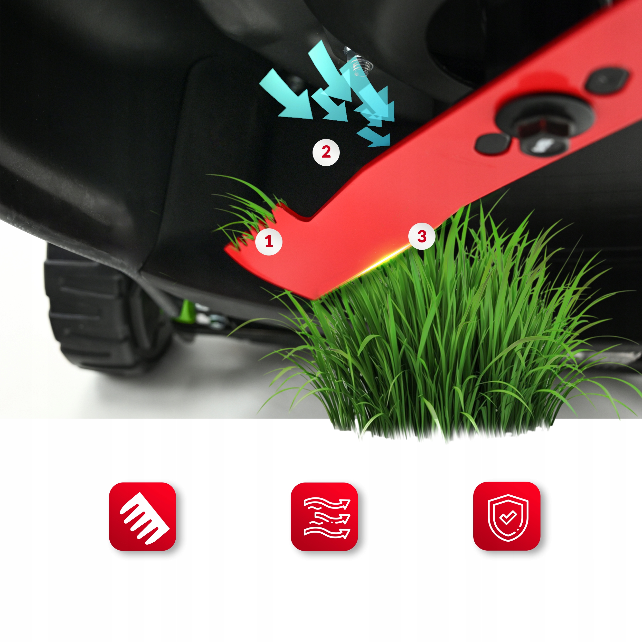 KOSIARKA SPALINOWA LEHMANN 53CM NAPĘD POTĘŻNA SILNIK 196CC MULCZOWANIE OLEJ Moc 4.4 kW