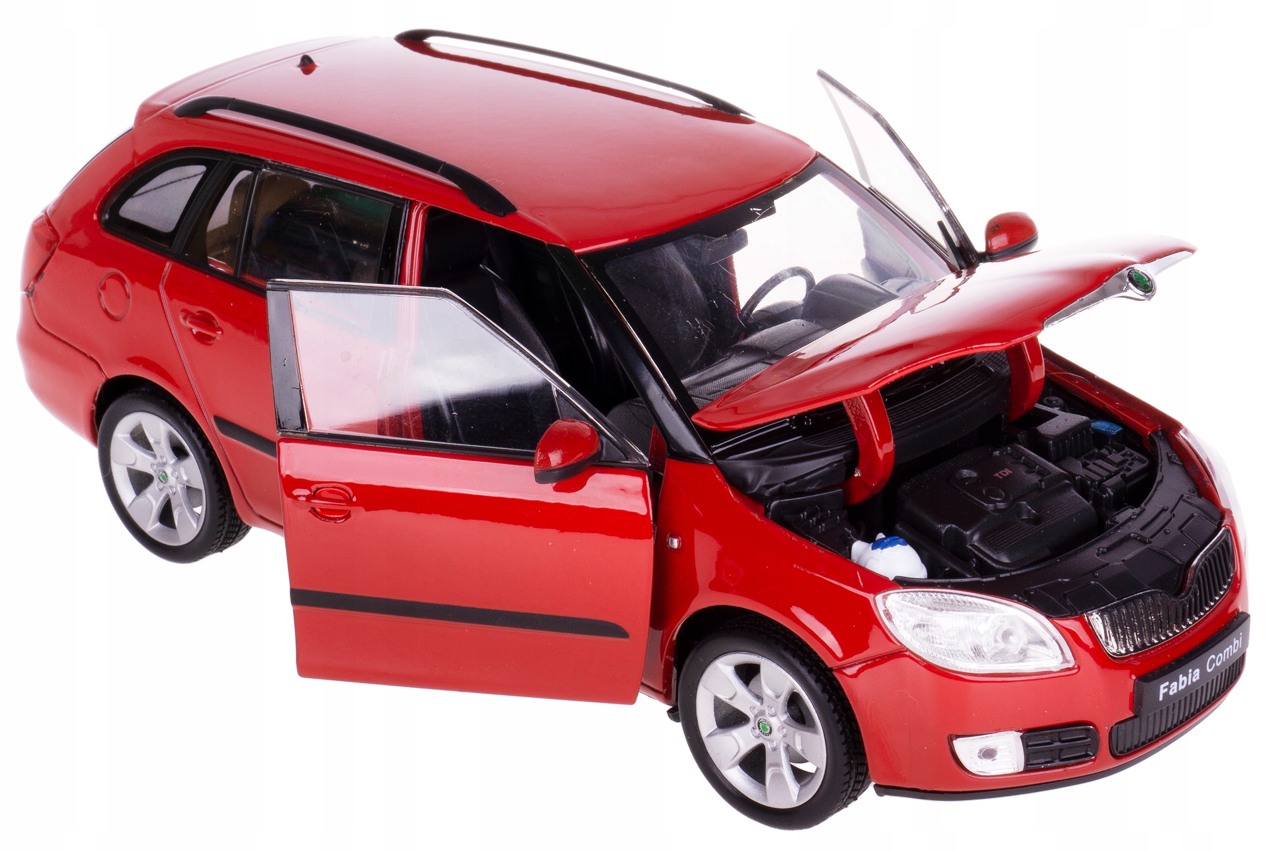 SKODA FABIA COMBI II MODEL METALOWY WELLY 1:24 CZERWONY