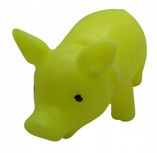 

gumowy gryzak świnka z piszczałką wielkość 9 cm