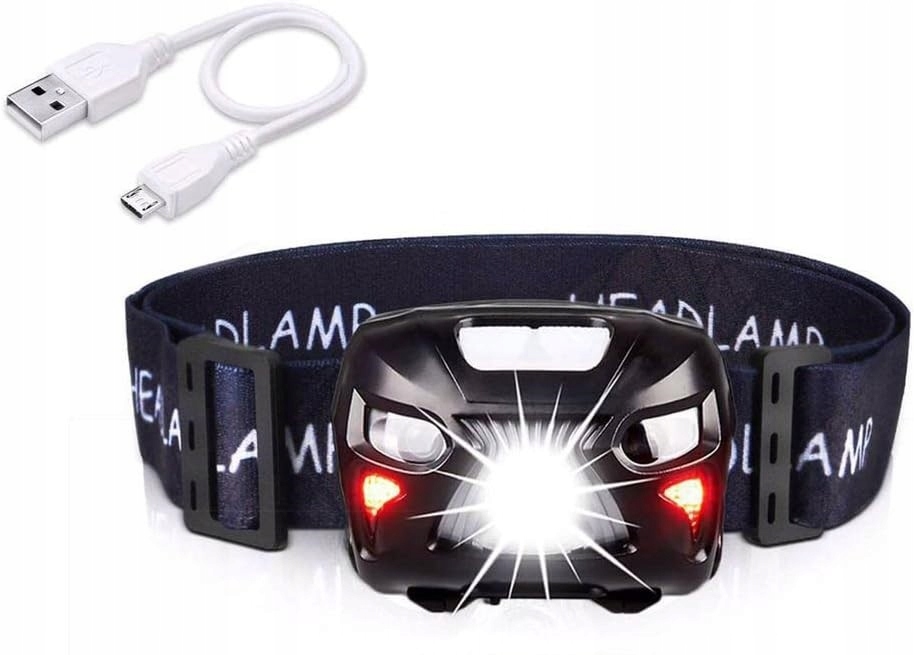 APUNOL USB lampka czołowa mocna ładowanie USB — 7