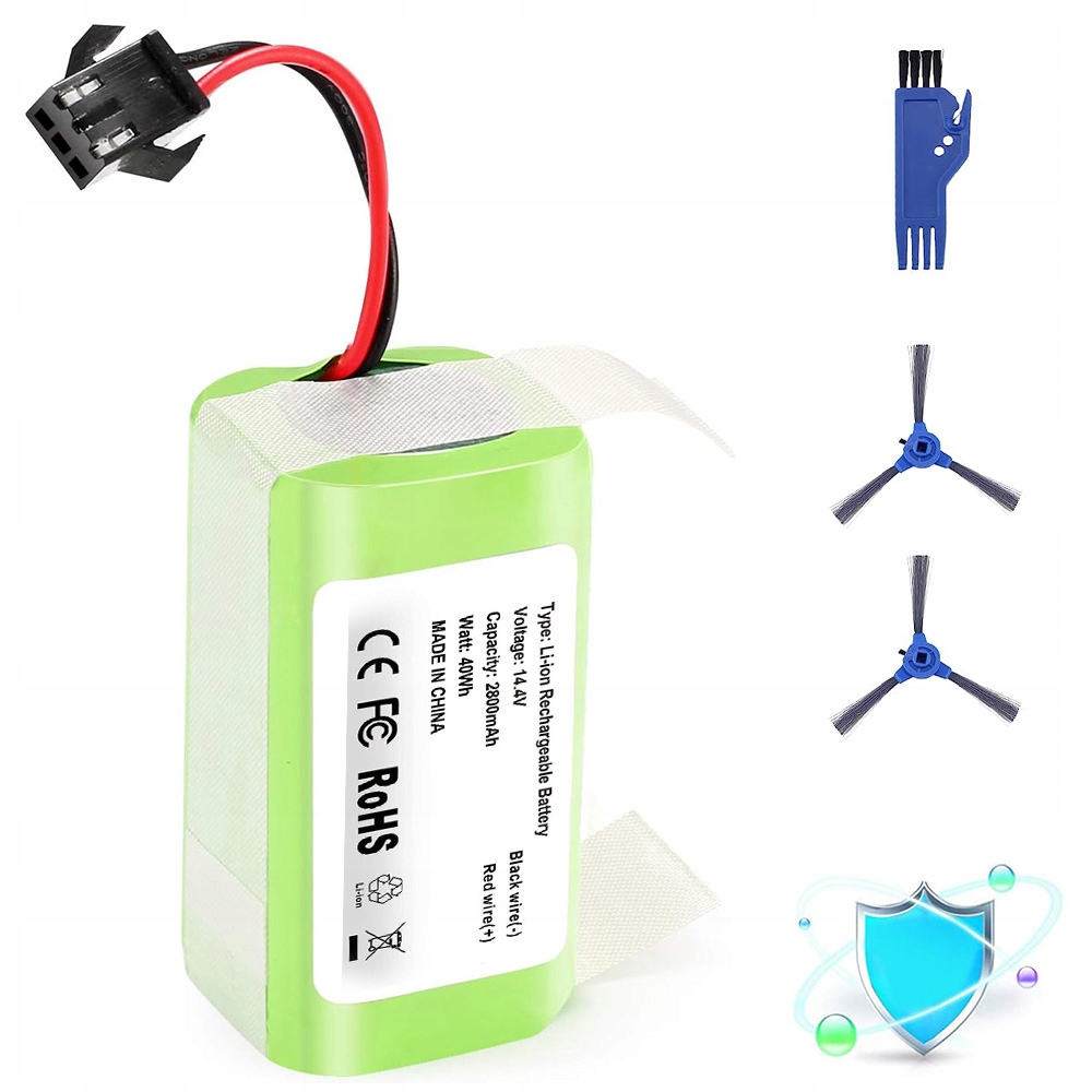 Náhradní Baterie Kompatibilní S Domácím Vysavač, 2800 Mah, 14,4 V, Odolná