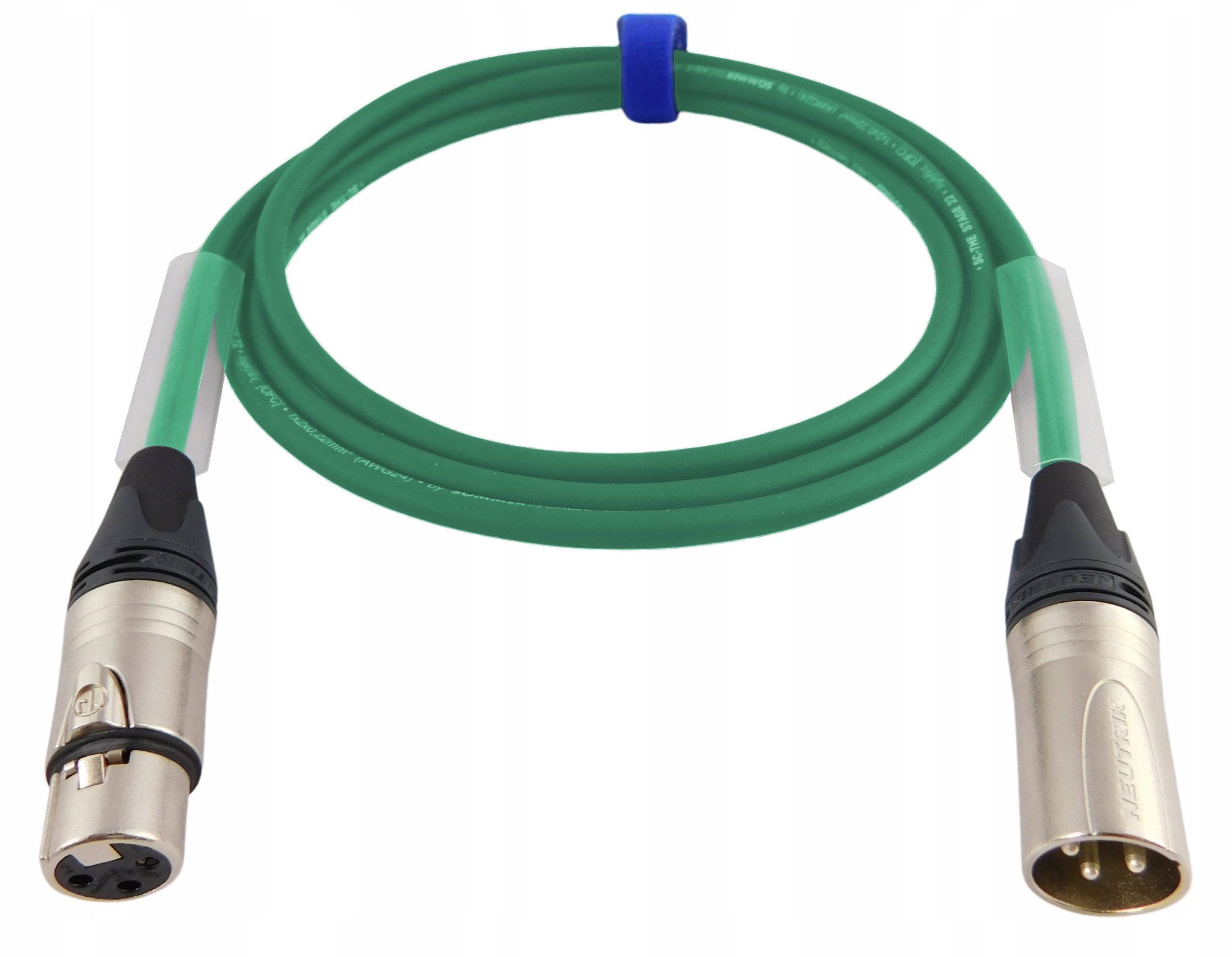 Zielony Sommer Stage Kabel Xlr Xlr Neutrik 2m