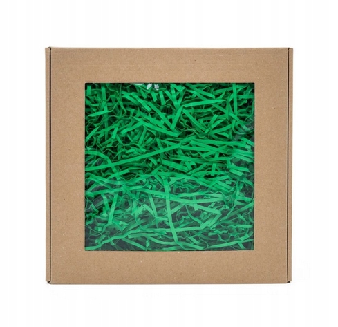 

Pudełko z okienkiem 15x15x5cm+wypełniacz C.zielony