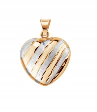 Złoty Wisiorek Serce ZX21316 Verona Jewellery