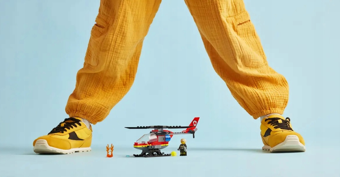 LEGO CITY Strażacki helikopter ratunkowy 60411 klocki 85 el. Nazwa zestawu Strażacki helikopter ratunkowy