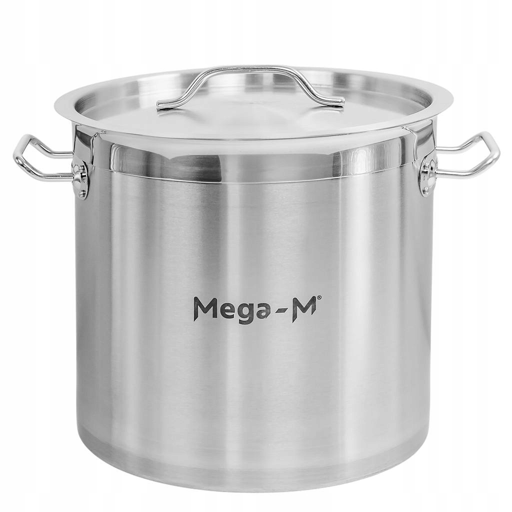 Hrnec z Z Nerezové Oceli s víkem 17 l, průměr 28 cm Mega-M Pro