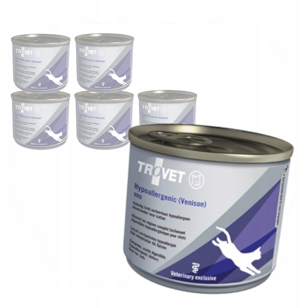 Levně Trovet Hypoallergenic Zvěřina 6x200g Lehce stravitelné Mokré Krmivo Pro Kočky