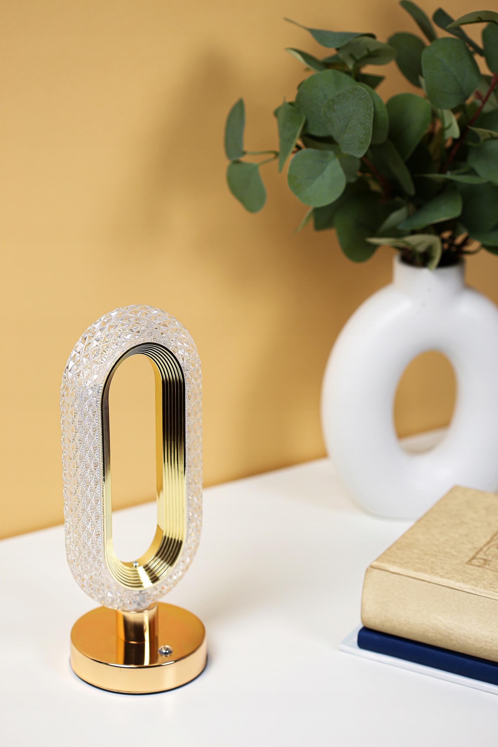 BEZPRZEWODOWA LAMPKA NOCNA DOTYKOWA LED KRYSZTAŁOWA 3 TRYBY GLAMOUR Marka Interlook