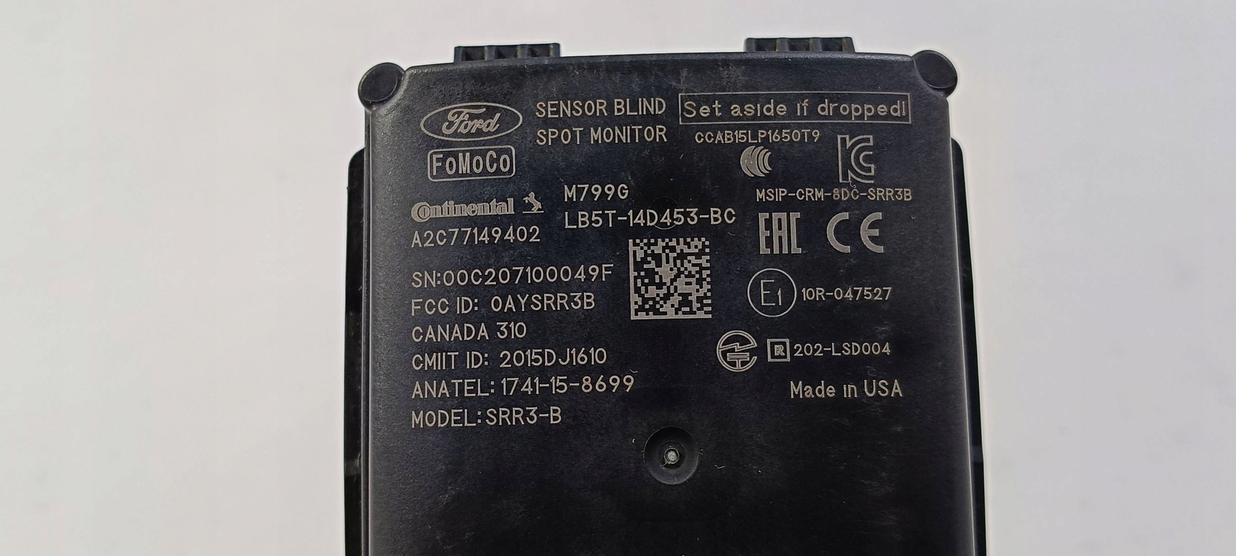 module sensor martwego pola blind spot radar right Ford Explorer VI 2020