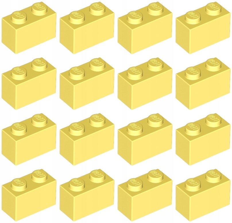 

Lego 3004 Klocek 1x2 żółty jasny Nowy (12g) 16 szt