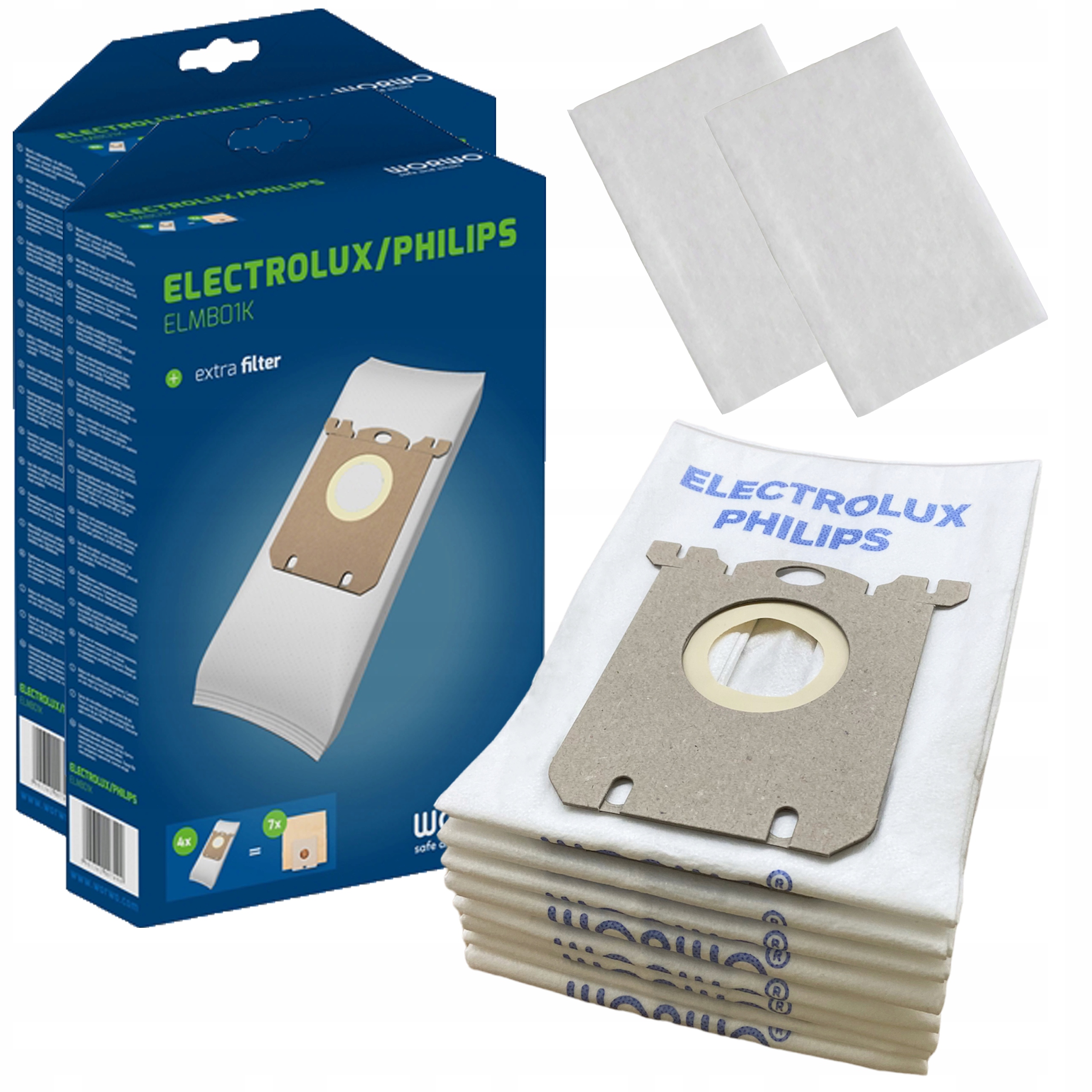 

8x Worki Do Odkurzacza Electrolux Easygo Filtr