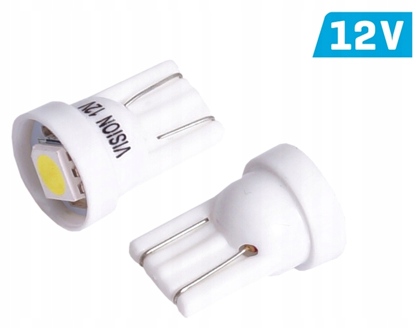T10 12V 1X 5050 Smd Led, Biała, 2 Szt. L8R24 Żarów