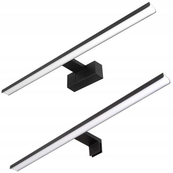 Kinkiet Łazienkowy Led 15W Czarny Nad Lustro Nad Szafkę Na Ścienny 3w1