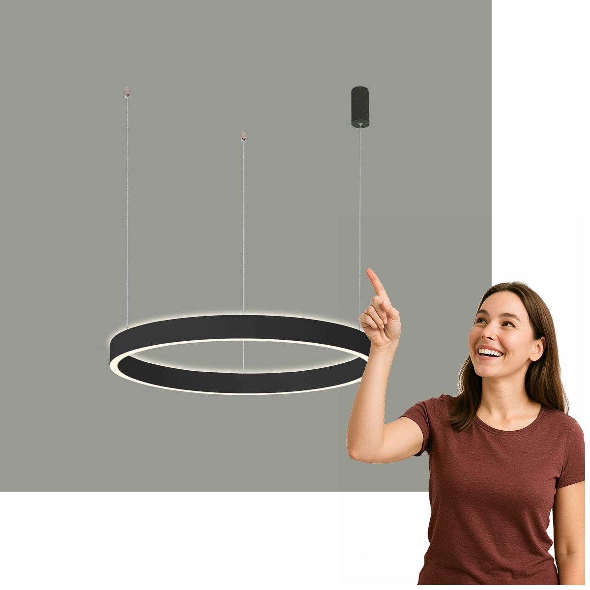 Závesná Led lampa Brasco Up Down Italux