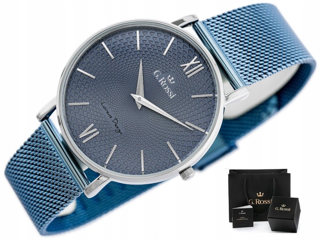 

Zegarek Damski G. Rossi Elissa mesh Box + Grawer