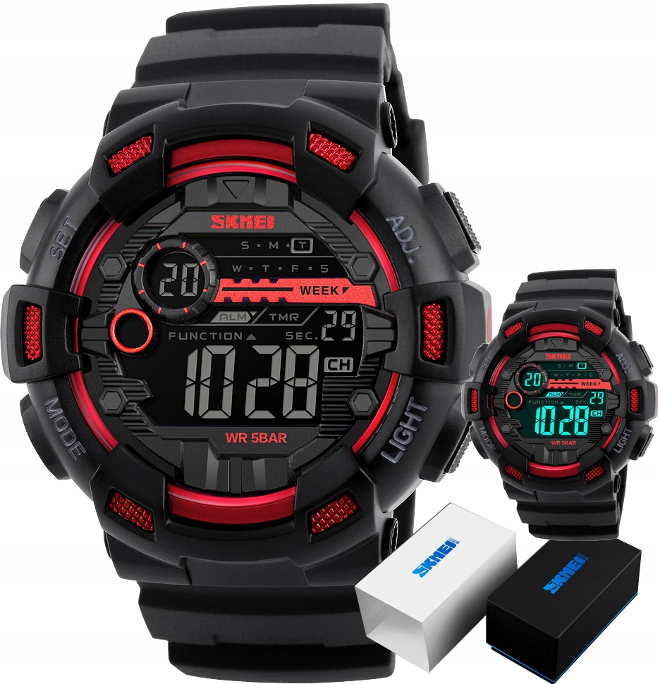 

Sportowy Zegarek Męsk Skmei S-shock Led Nowy Model