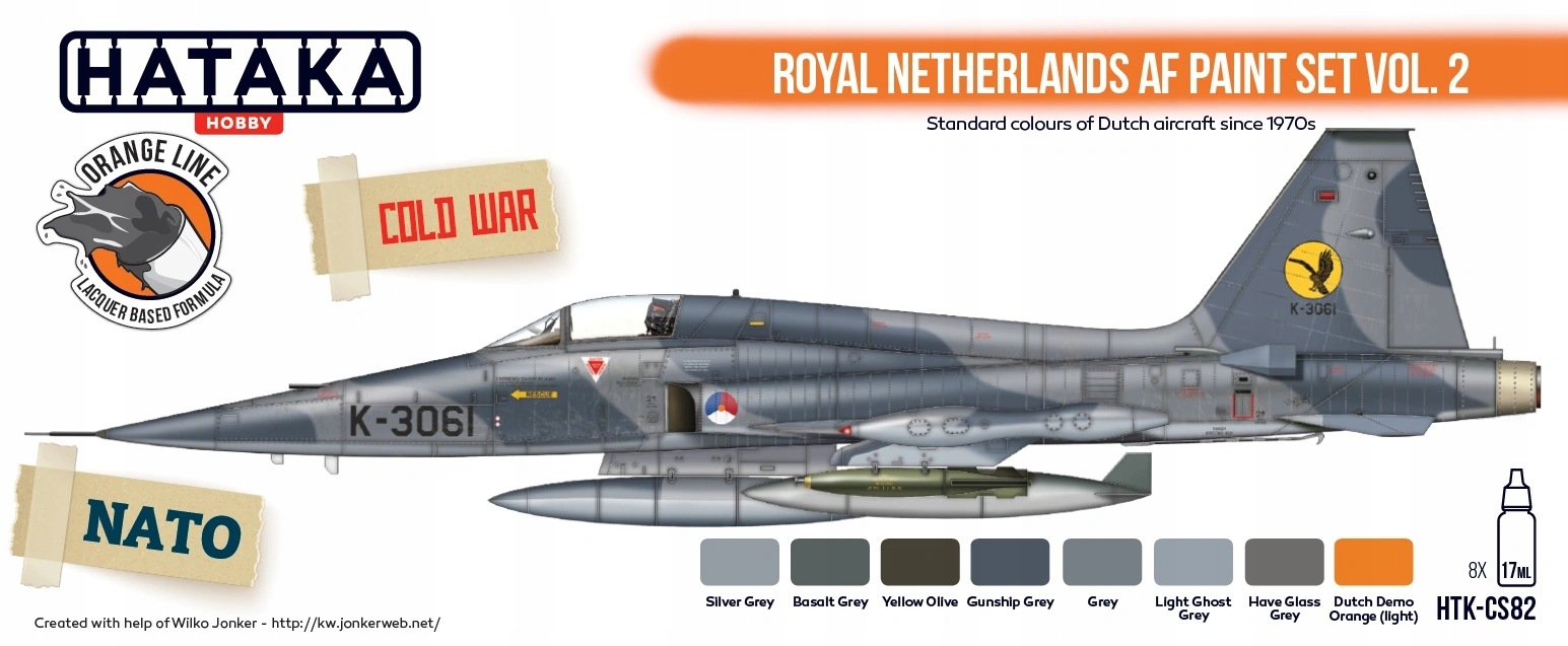 Sada barev Hataka CS82 Royal Netherlands Af vol. 2 8x17 ml