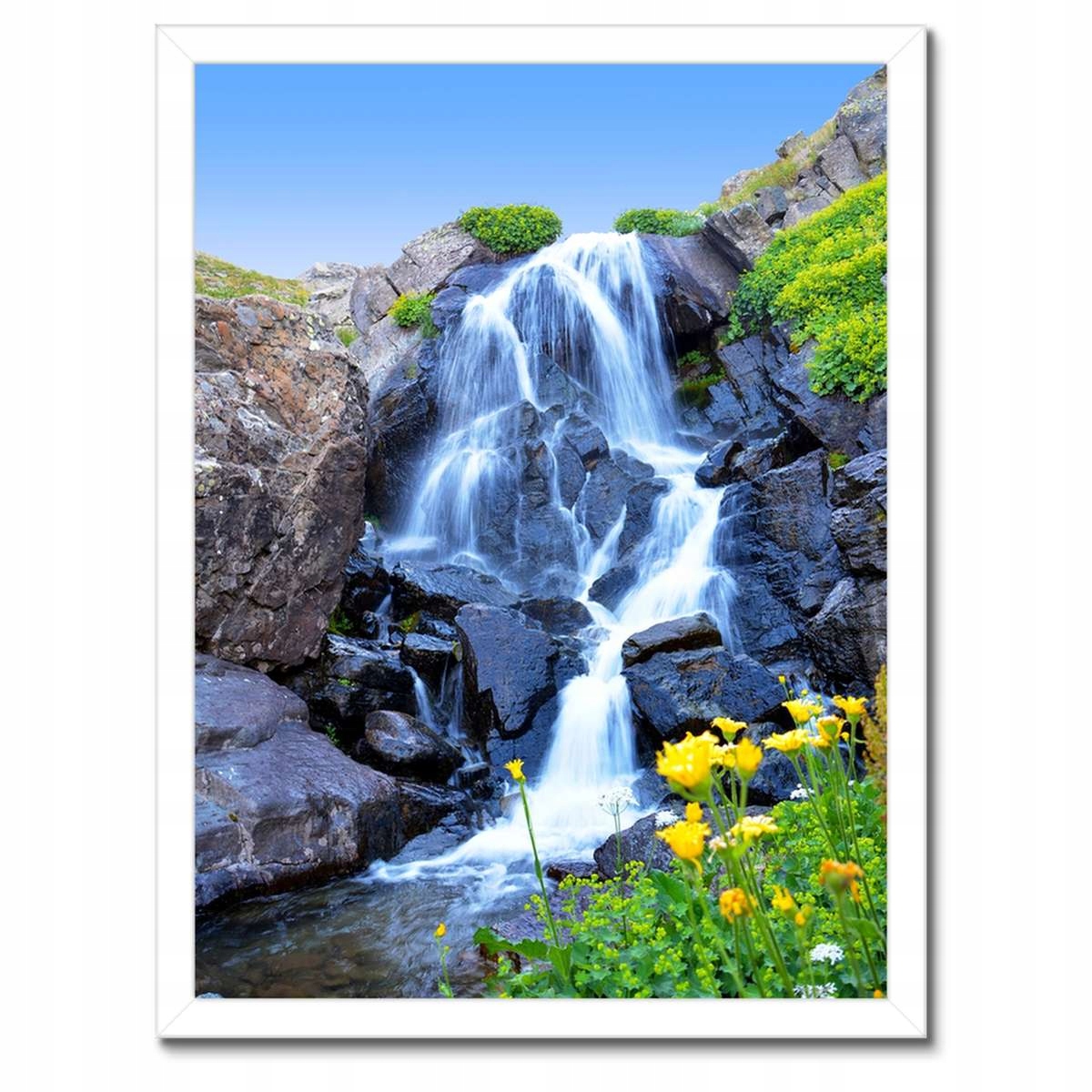 Plakáty v rámu 30x40 Vodopád Krajina