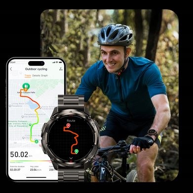 Smartwatch Kospet Tank T3 Ultra2 Special Edition Czarny GPS IP69K Pancerny Model inny