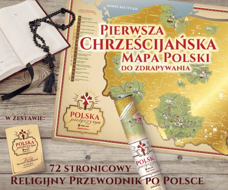 

Polska Pielgrzyma Mapa Zdrapka Pielgrzymki