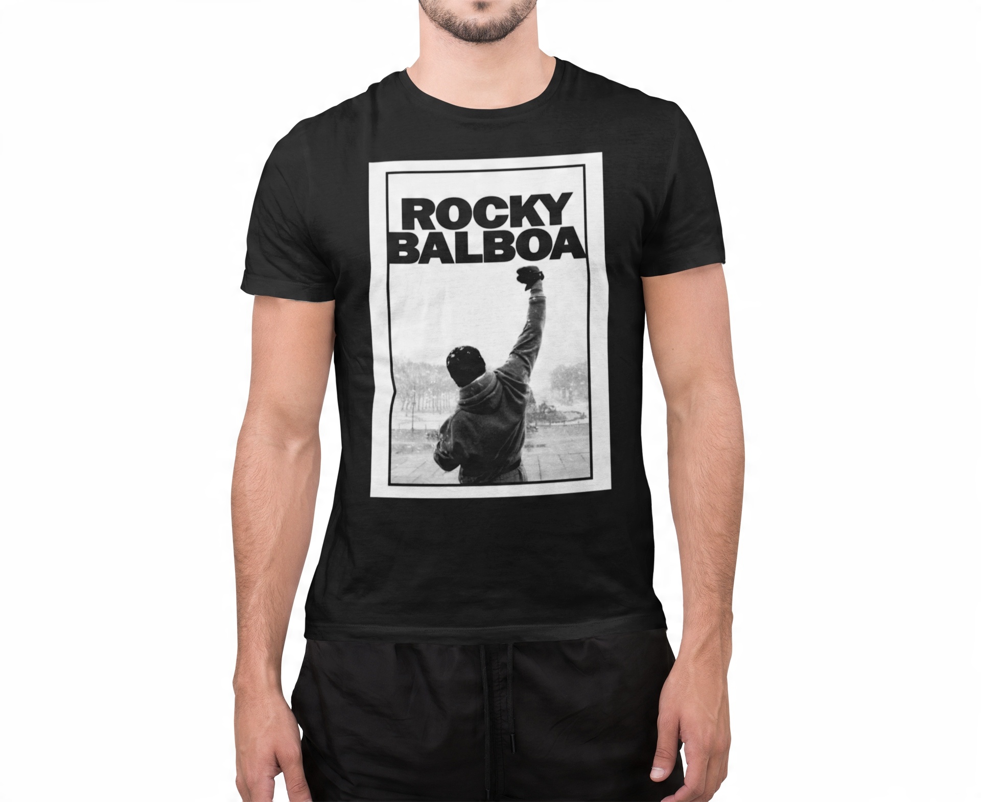 

Koszulka T-shirt Z Nadrukiem Rocky Film Klasyk M