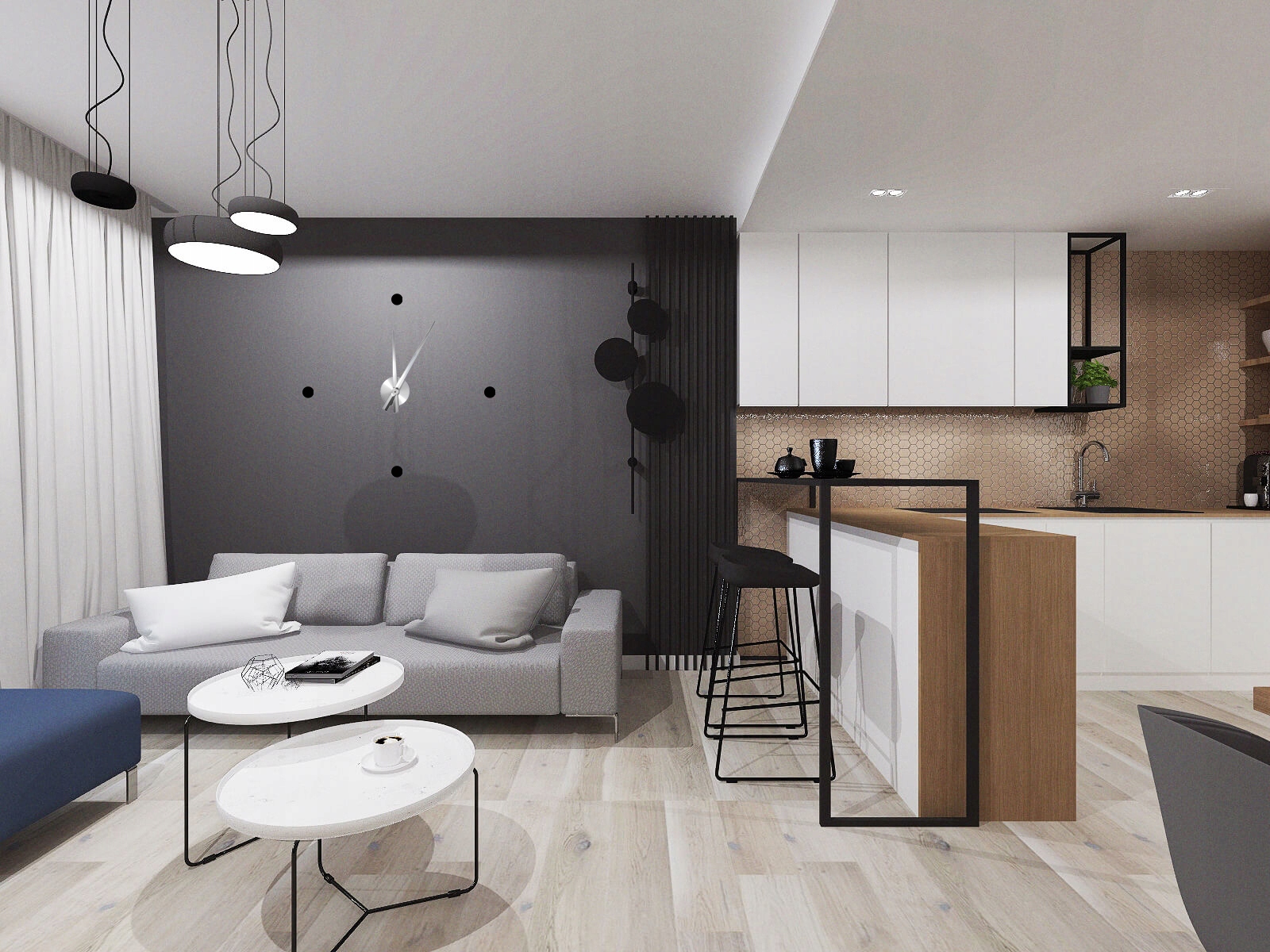 Mechanizm zegara DŁUGIE WSKAZÓWKI 38,5 cm SREBRNY Marka inna