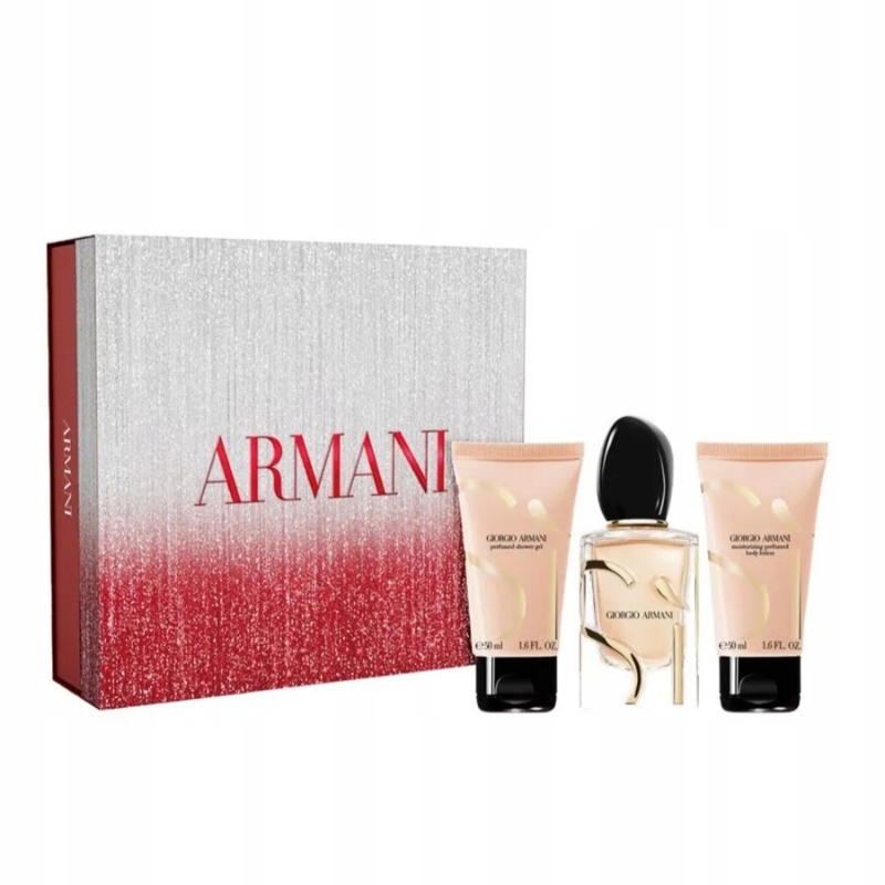 Giorgio Armani Si Zestaw Edp 50 ml balsam 50 ml żel pod prysznic 50 ml