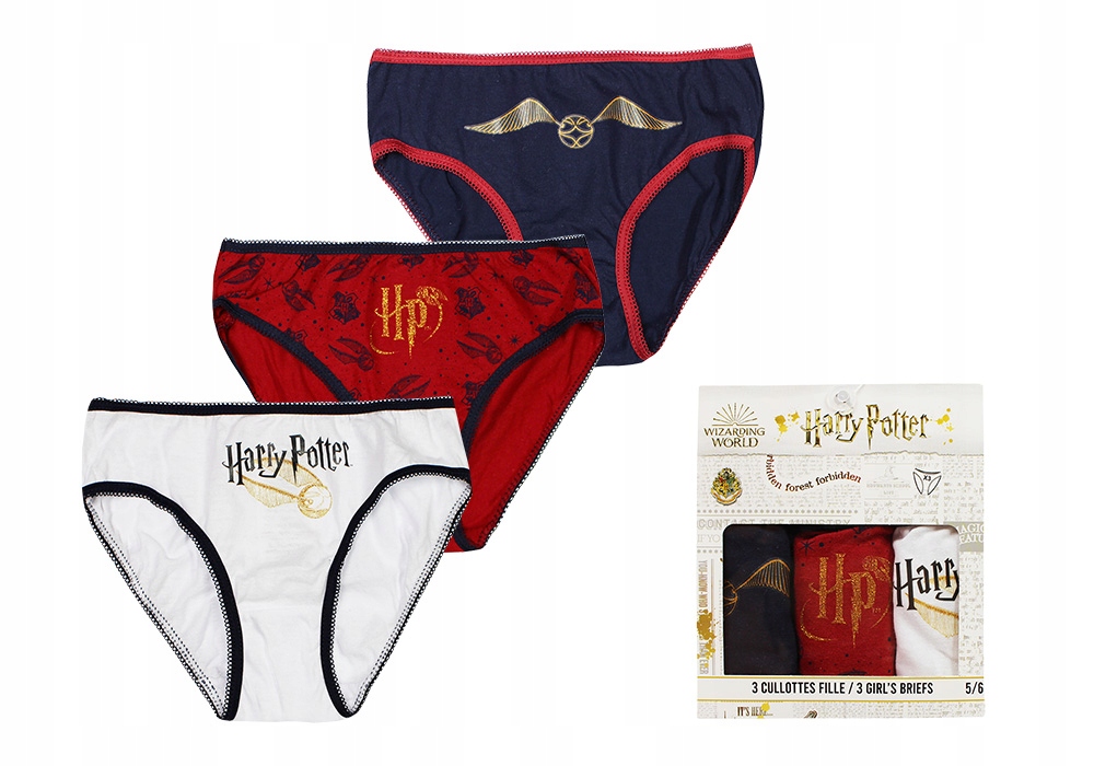 

Harry Potter Majtki Dziewczęce Figi 3-PAK 9/10LAT