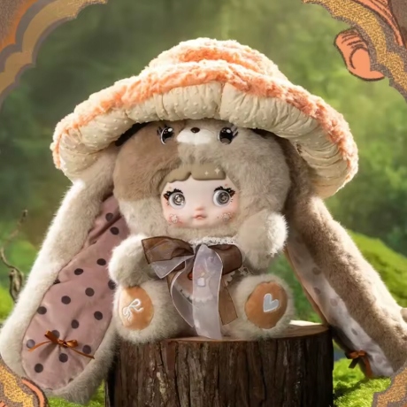 mushroom　0126 Nowy 400% Nommi Mushroom Cap Plush Series Blind Box Figurka