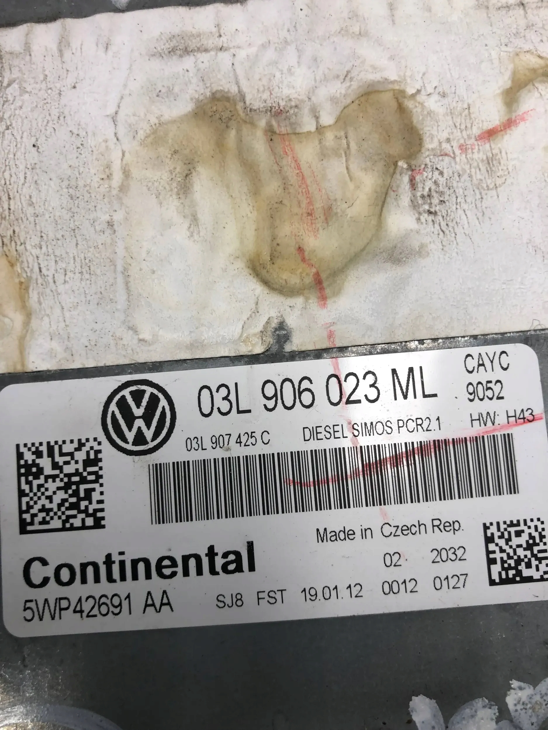 computer Motore 1.6 CAYK VW GOLF VI KOMBI 03L906023ML