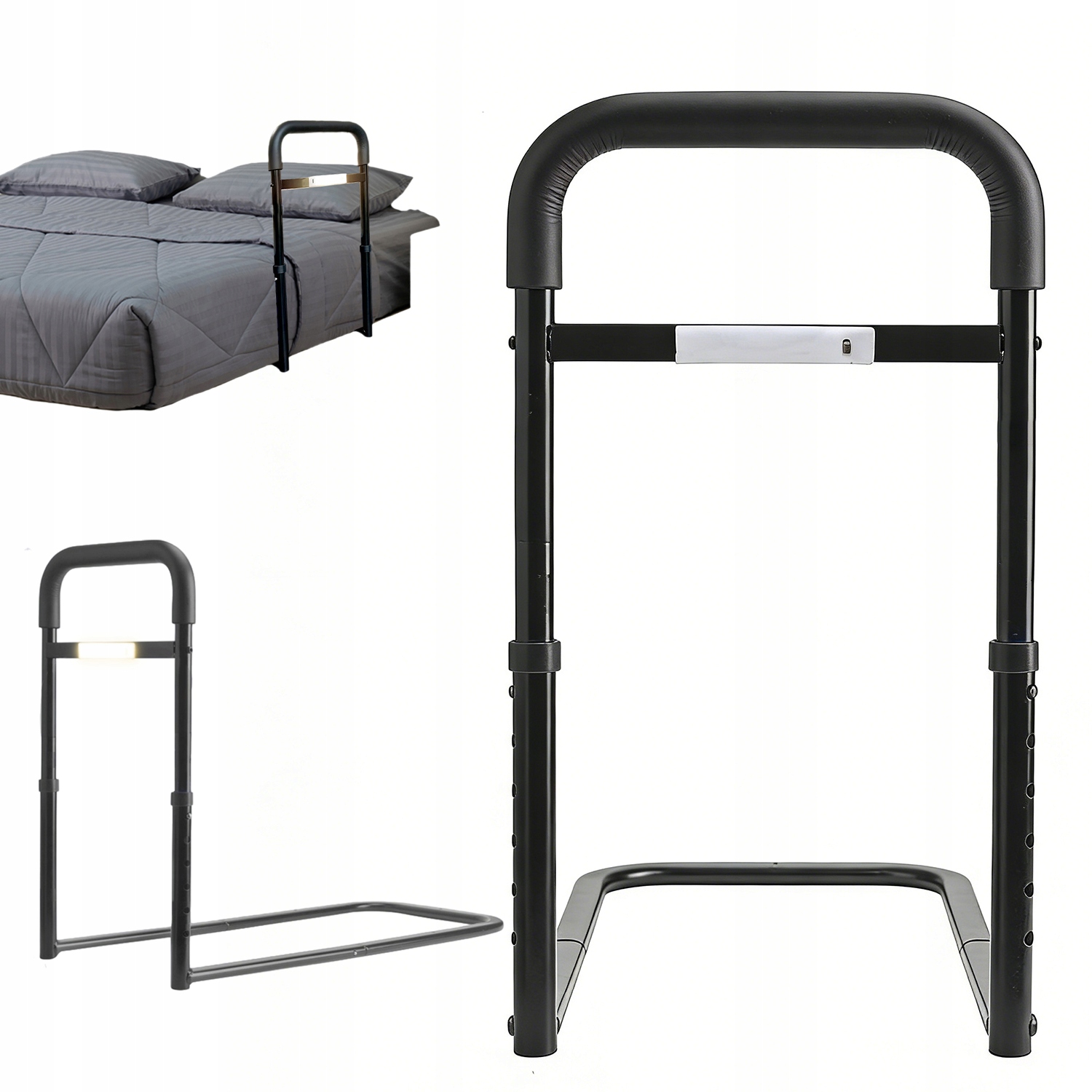 Barierka Zabezpieczająca Do Łóżka Dla Seniorów Uchwyt Z Lampą Led