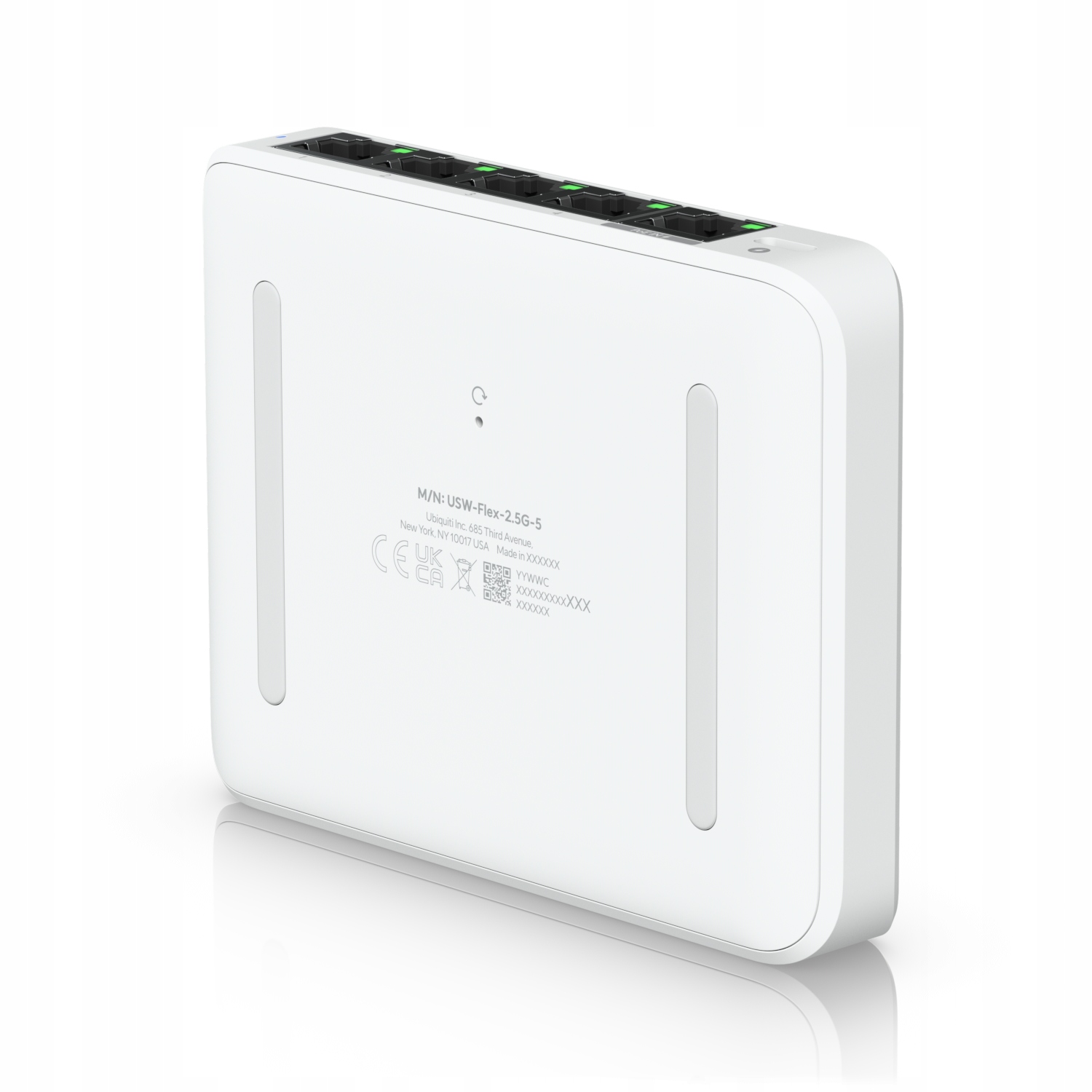 UBIQUITI UniFi Switch Flex, 5 port, (4) 2.5 GbE, (1) 2.5 GbE PoE — 9