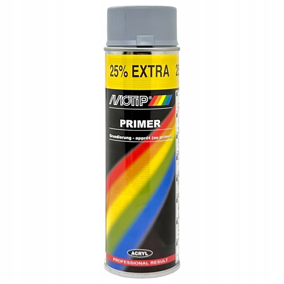 Motip Podkład Akrylowy Szary Spray 500ML Lakier Podkładowy