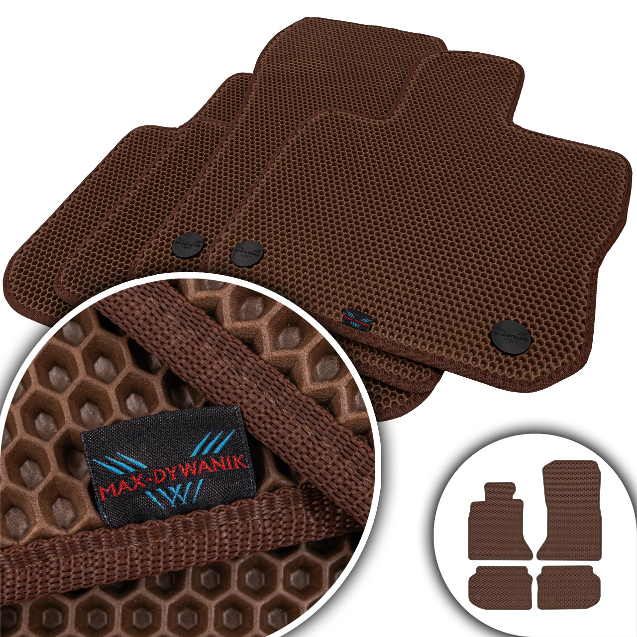 Bmw 5 F10 F11 sDrive 2010-2013 Koberce Eva Eternity Hnedá Honey