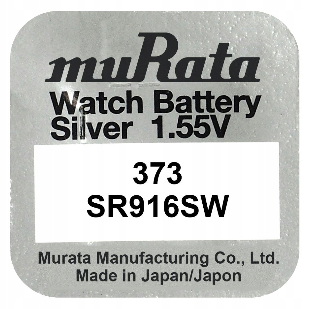 

Bateria srebrowa Murata 373 Sr 916 Sw jak Sony