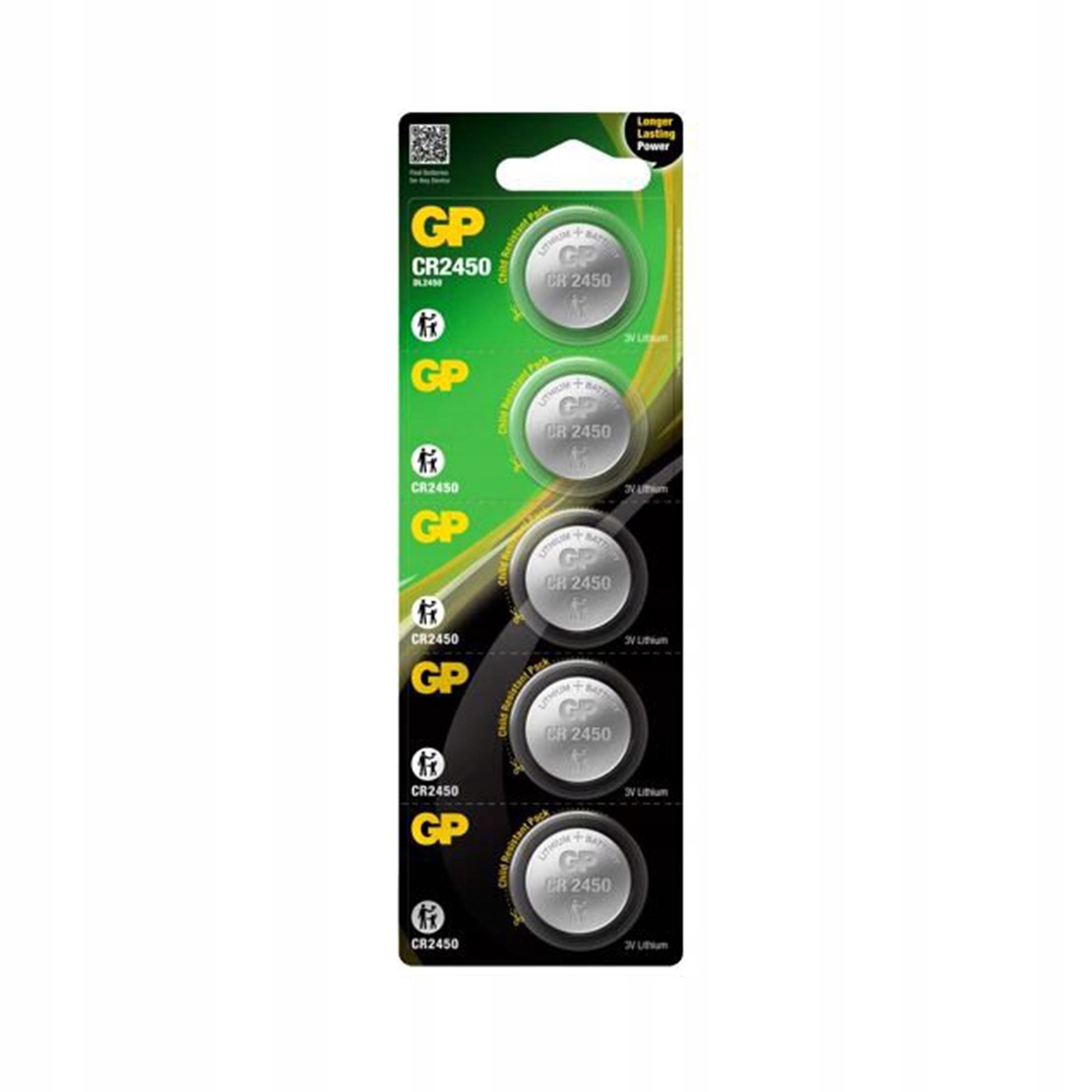 BATERIA GP CR2450 3V - 1 BLISTER 5 SZT