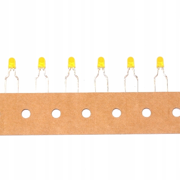 

Led zółta 3mm dyfuzyjna 30mcd [20szt] #KC83