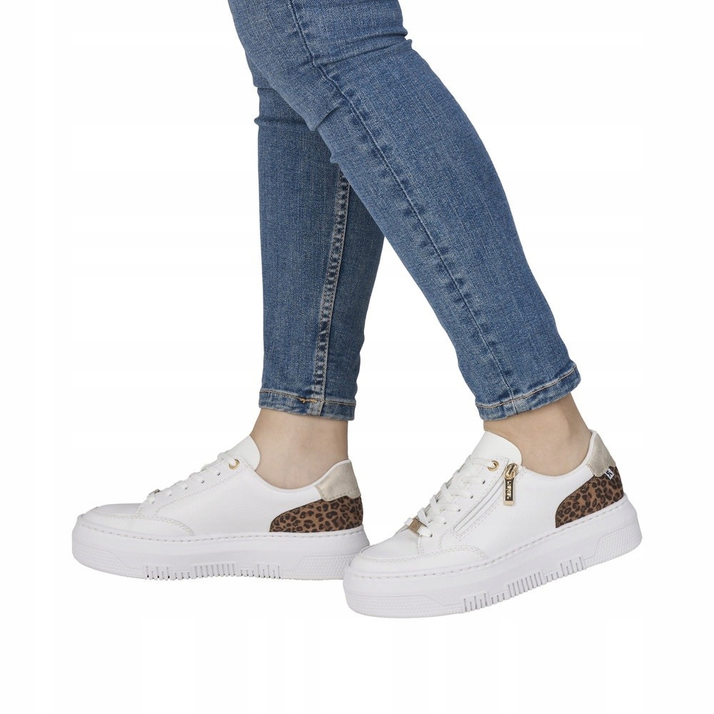 Rieker M1900-80 Kožené Dámské Boty Lehké Šněrovací Posuvník vel 40