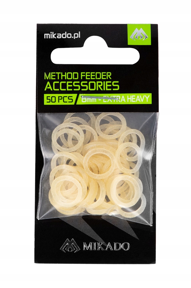 Gumki Do Peletu Mikado Method Feeder 8mm (extra Heavy) Transparentny