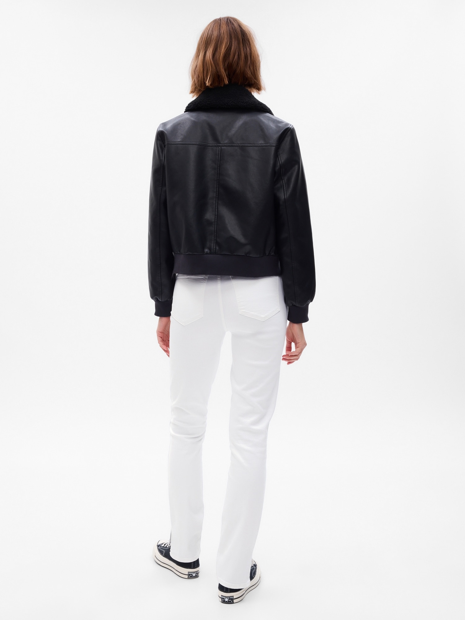 Gap Džíny vintage slim high rise bílá