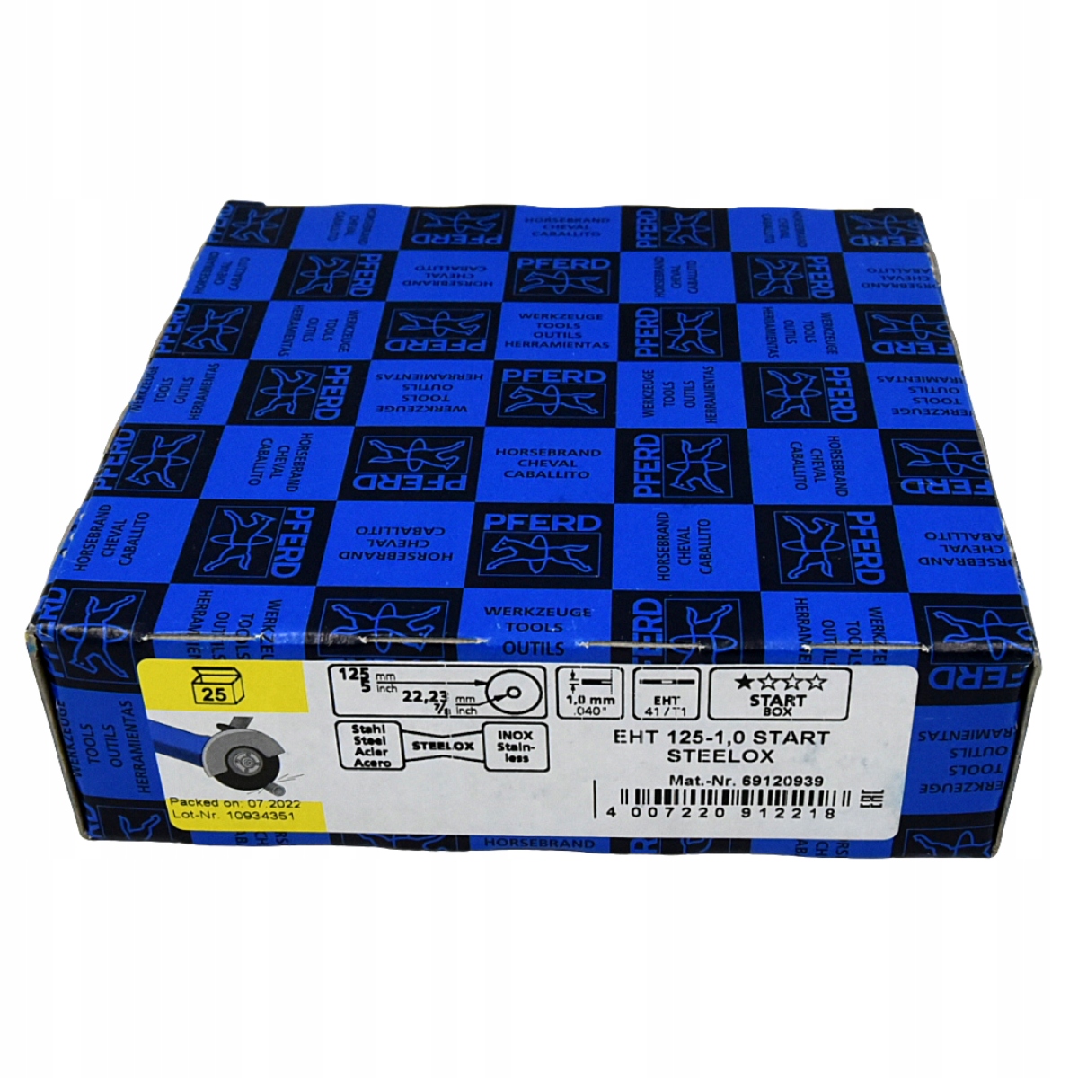 Tarcza do cięcia STALI NIERDZEWNEJ PFERD START 125x1 Marka Pferd