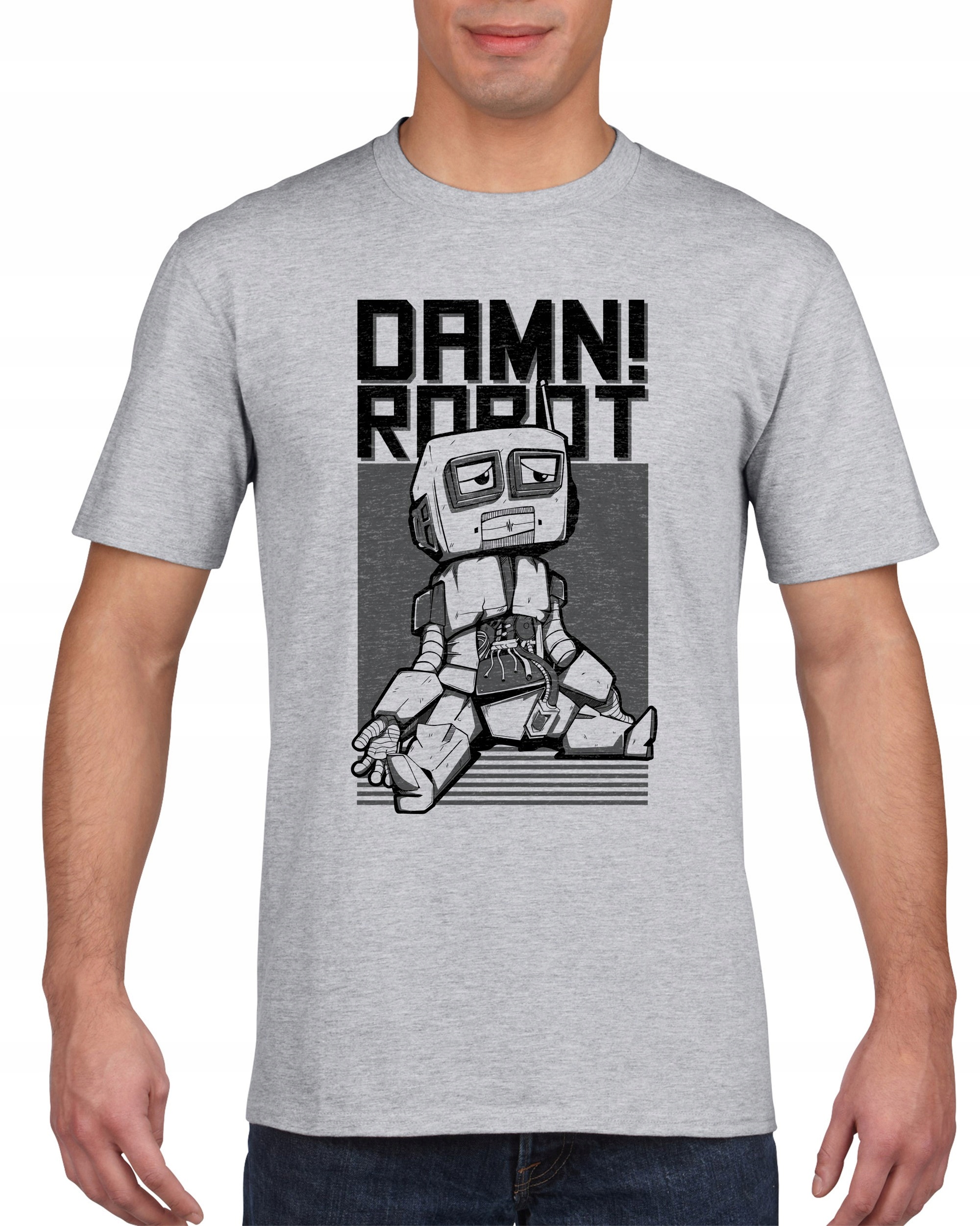 

Koszulka męska Damn Robot XL