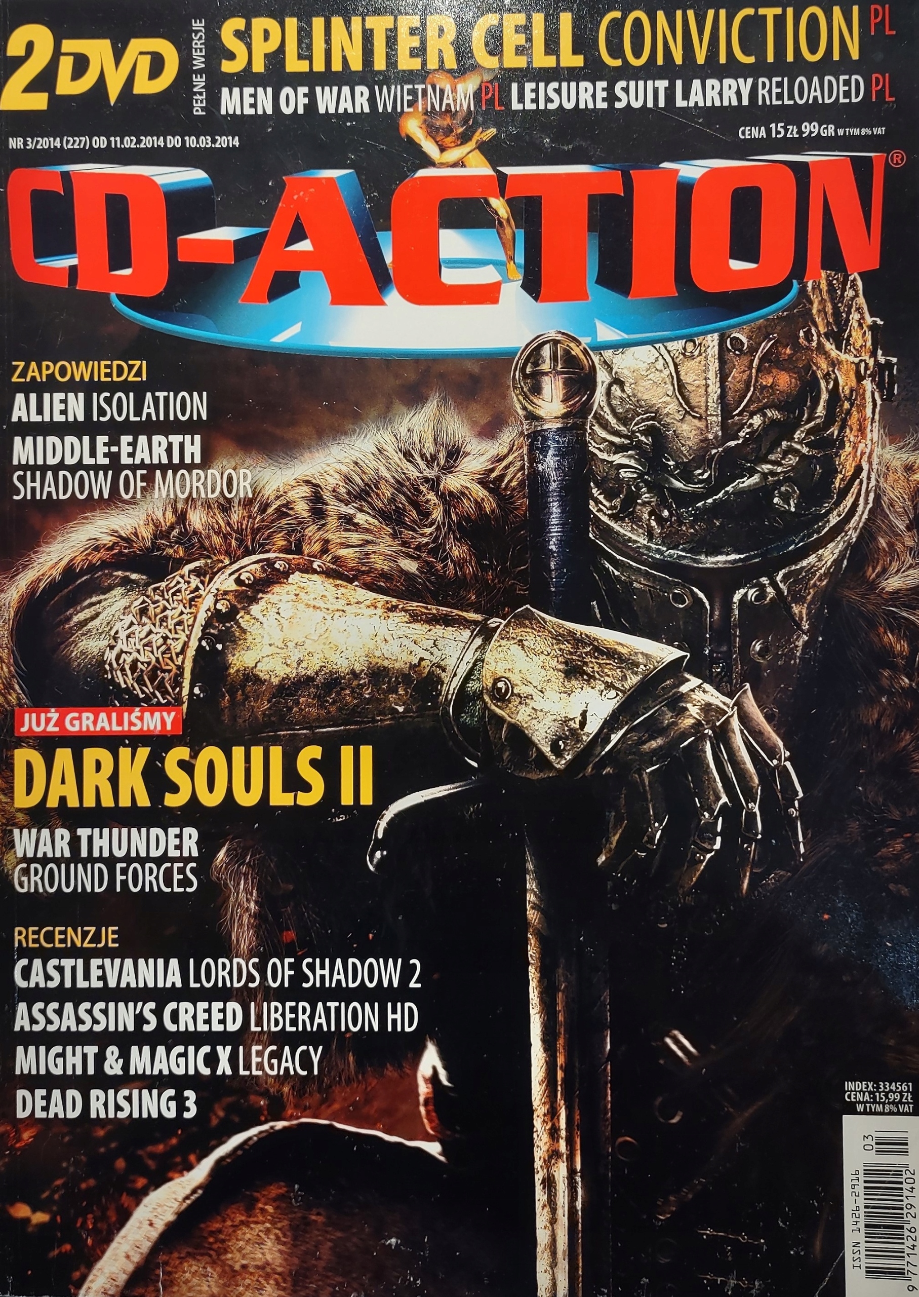 CD-Action 3/2014 brak płyt i dodatków