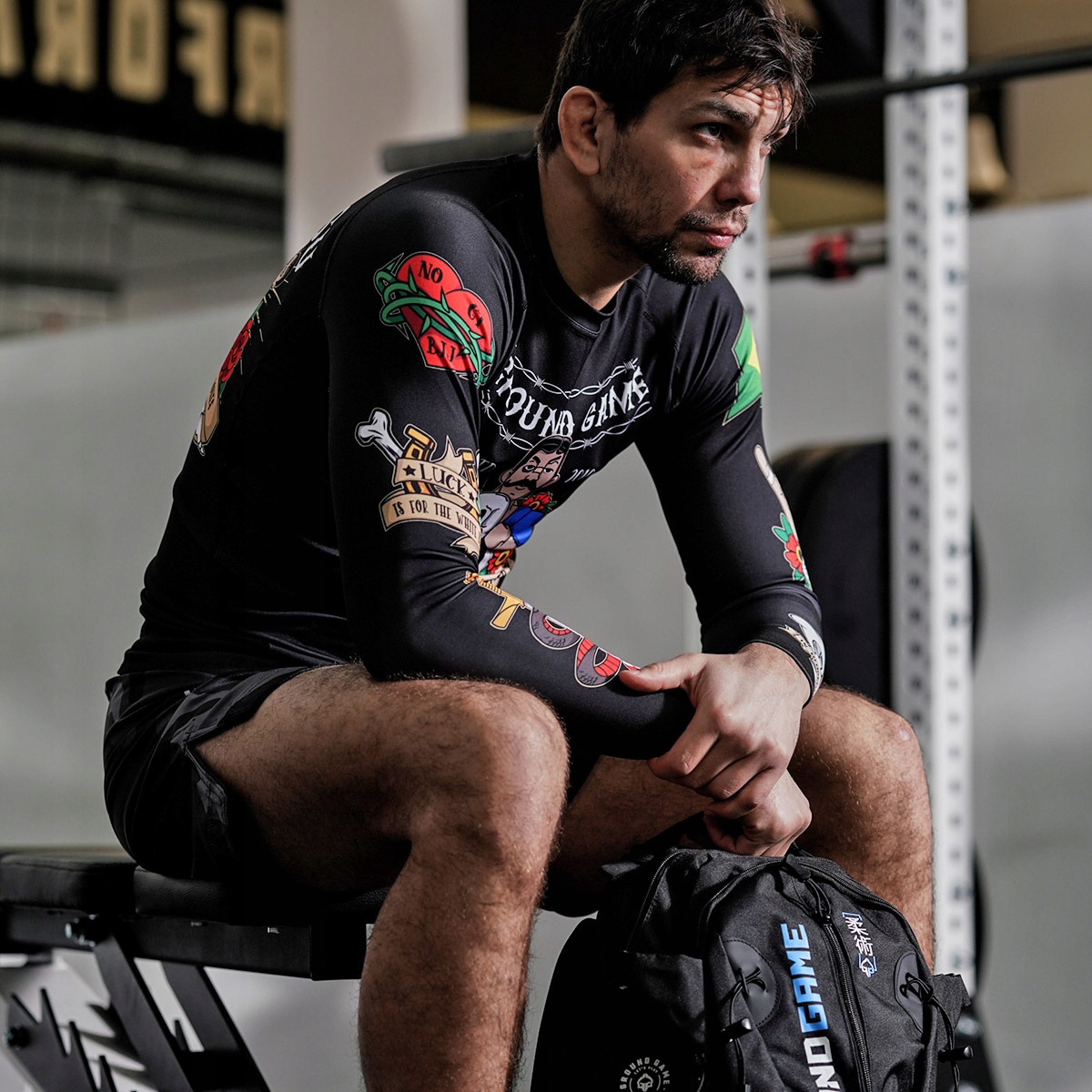 Rashguard Oldschool długi rękaw M Ground Game