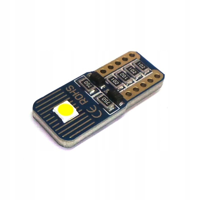 

W5W żarówka Led T10 12V-18V 2W Canbus 160lm biała