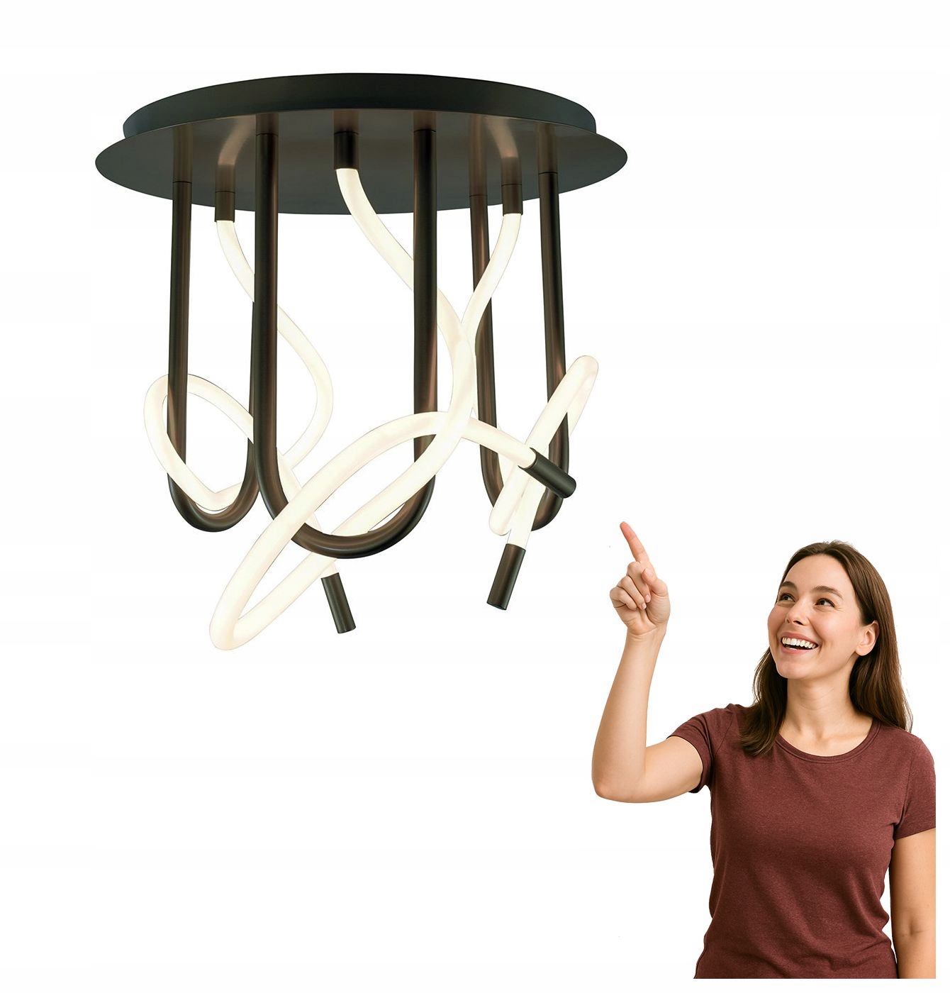 Led stropná lampa 45W Balbo 2023573-BK Zuma Line